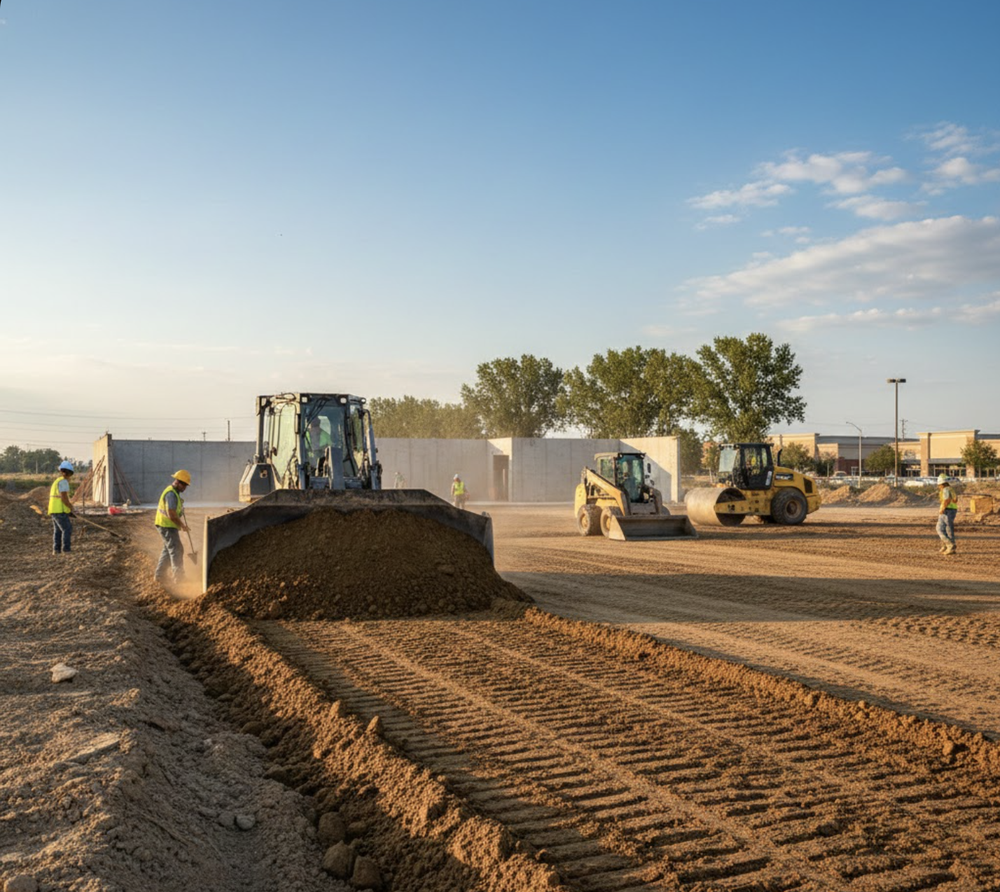 Commercial Ground Levelling Preparation