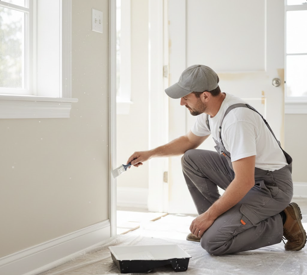 Door Trim Skirting Repainting