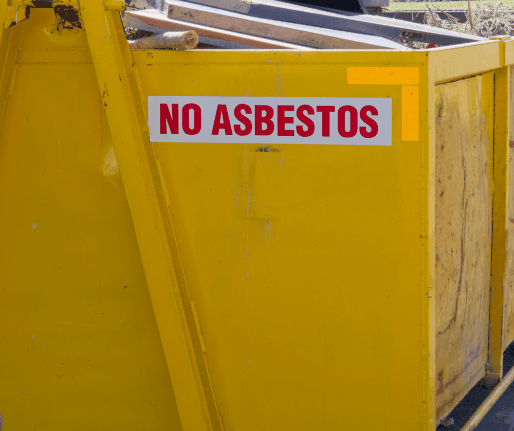 Can Asbestos be put in a skip?